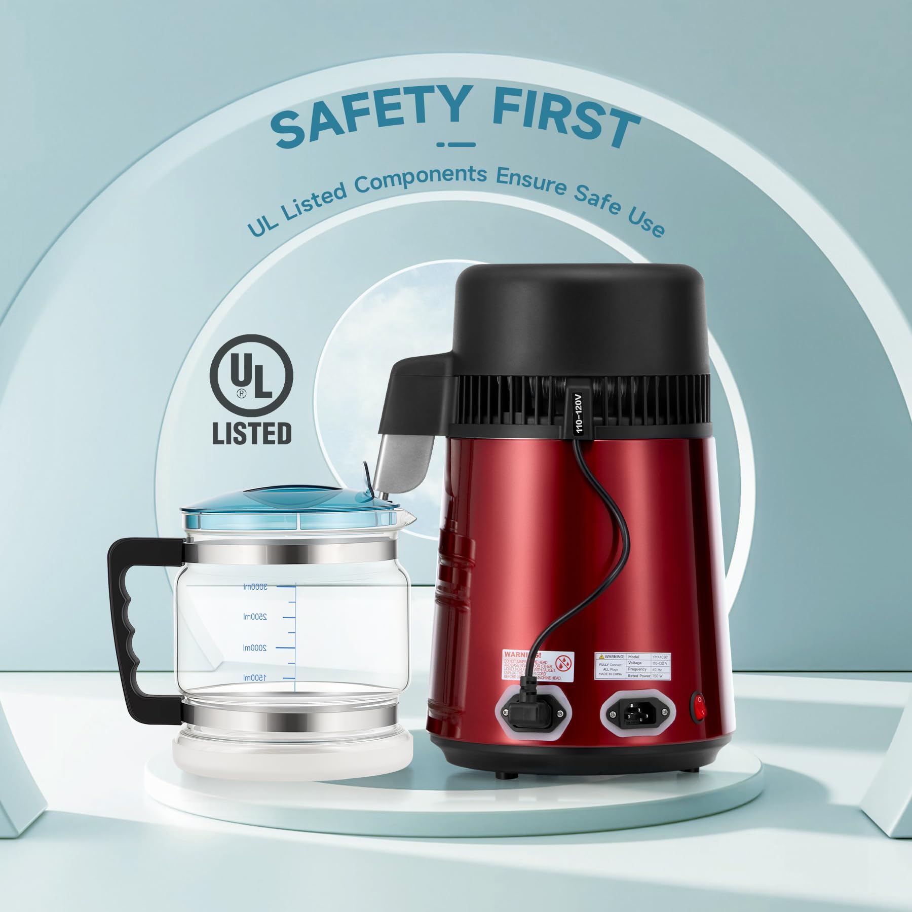 Amazon | CO-Z 水蒸留器 ステンレススチール蒸留純水機 家庭用